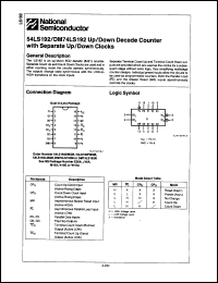 Click here to download 54LS192LMQB Datasheet