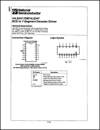 Click here to download 54LS347FMQB Datasheet