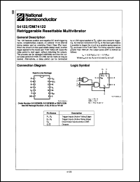 Click here to download DM74122N Datasheet