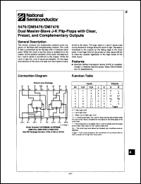 Click here to download DM7476N Datasheet