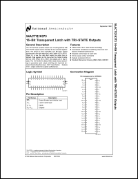 Click here to download 54ACTQ16373 Datasheet