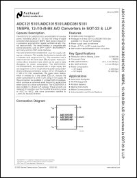 Click here to download ADC081S101CIMFX Datasheet