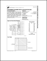 Click here to download CD4028BMJ Datasheet