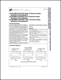 Click here to download CD4052BCJ Datasheet