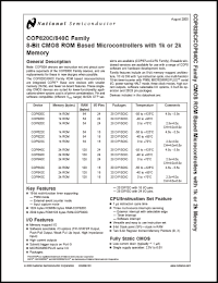 Click here to download COP940C-XXX/N Datasheet