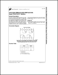 Click here to download DM74LS125A Datasheet