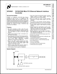 Click here to download DP83821VUW Datasheet