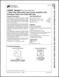 Click here to download LM4899 Datasheet