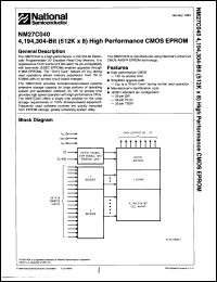 Click here to download NM27C040Q17 Datasheet