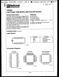 Click here to download 100352QI Datasheet