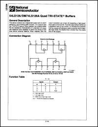 Click here to download DM54LS126J Datasheet