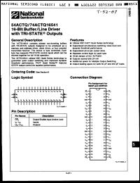 Click here to download 74ACTQ16541SSCX Datasheet