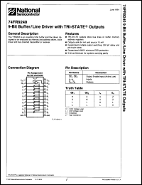 Click here to download 74FR9240SCQR Datasheet