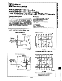 Click here to download MM74C240J Datasheet