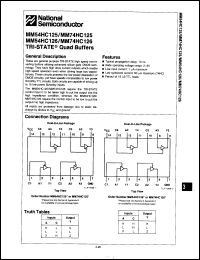 Click here to download MM54HC125J/883B Datasheet