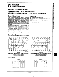 Click here to download MM54HC240J/883 Datasheet