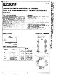 Click here to download 54F2643FMQR Datasheet