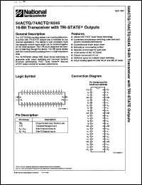 Click here to download 74ACTQ16245SSC Datasheet