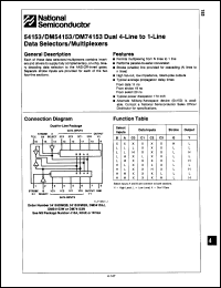 Click here to download DM54153W/883 Datasheet