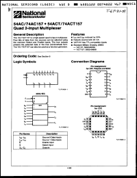 Click here to download 54ACT157FM Datasheet