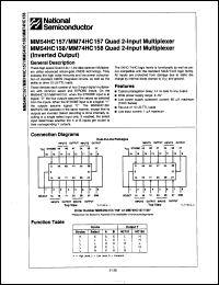 Click here to download MM74HC158M Datasheet