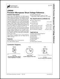 Click here to download LM4040EIM3-3.0 Datasheet