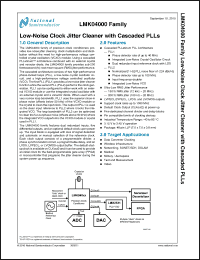 Click here to download LMK04001BISQ Datasheet