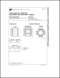 Click here to download 74AC125PCQB Datasheet