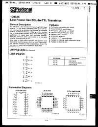 Click here to download 100325FC Datasheet