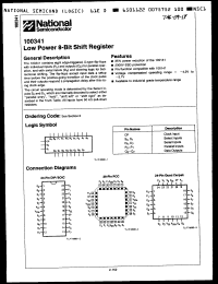 Click here to download 100341DCQR Datasheet