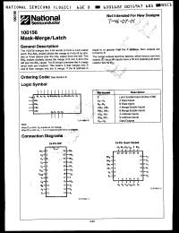 Click here to download 100156DCQR Datasheet