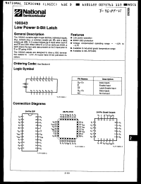 Click here to download 100343DCQR Datasheet