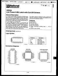 Click here to download 100344FCQR Datasheet