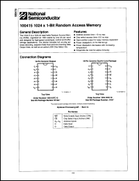 Click here to download 100415DC10 Datasheet