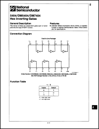 Click here to download DM5404J/883C Datasheet