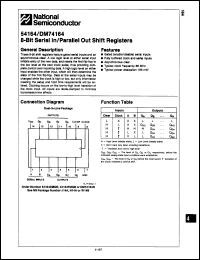 Click here to download DM74164J Datasheet