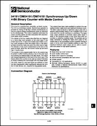 Click here to download DM54191J/883C Datasheet