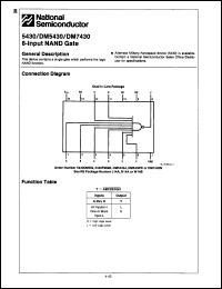 Click here to download DM5430J/883C Datasheet