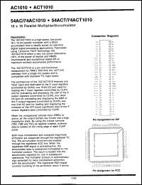 Click here to download 74ACT1010-55QCQR Datasheet