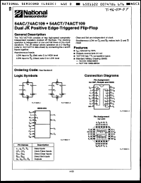 Click here to download 74ACT109PCQR Datasheet