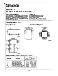 Click here to download 54F148FM Datasheet