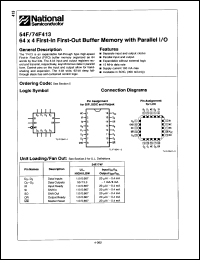 Click here to download 54F413LMQB Datasheet