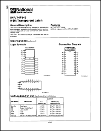 Click here to download 54F843LM Datasheet