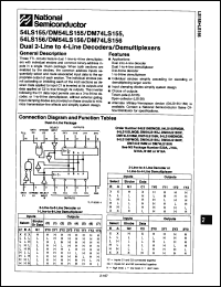 Click here to download DM74LS156N/B+ Datasheet