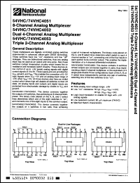 Click here to download MM74HC4053WM/A+ Datasheet