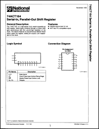 Click here to download 74ACT164SC Datasheet