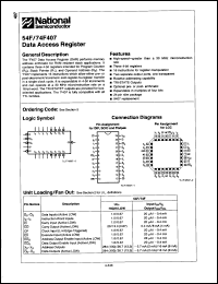 Click here to download 74F407SDC Datasheet