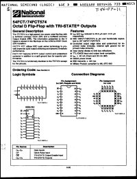 Click here to download 74FCT574FCQR Datasheet