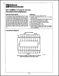 Click here to download DM9311W/883 Datasheet