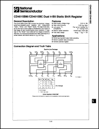 Click here to download CD4015BCN/A+ Datasheet